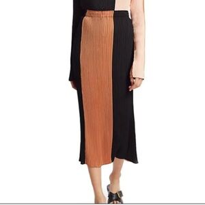 NWT Proenza Schouler Colorblock Plisse Midi Skirt Size‎ Small